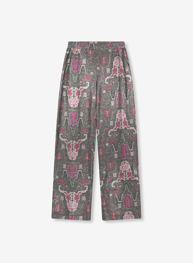 Ethnic lurex pants - Multi colour