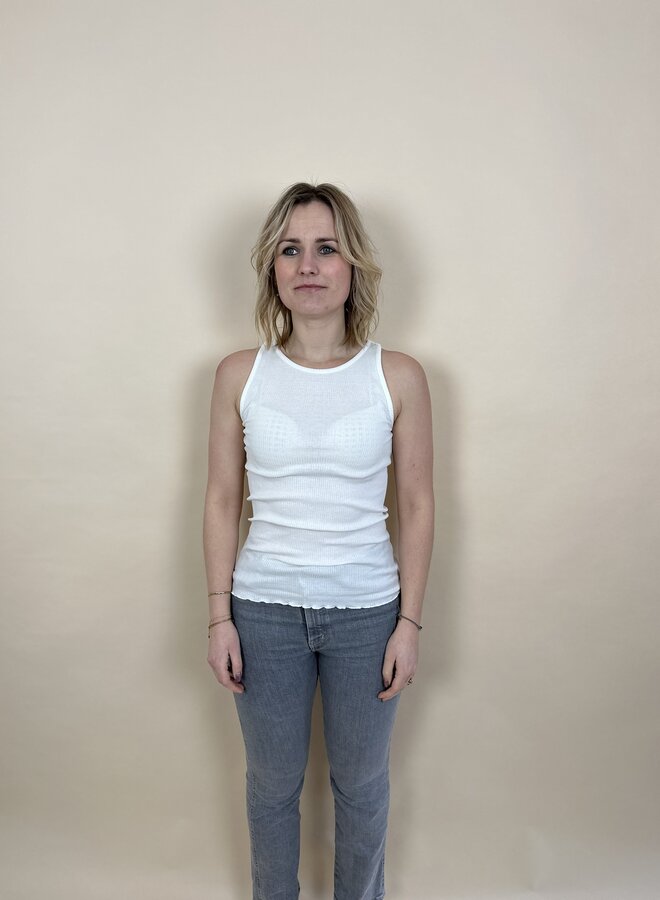 Silk top - New white