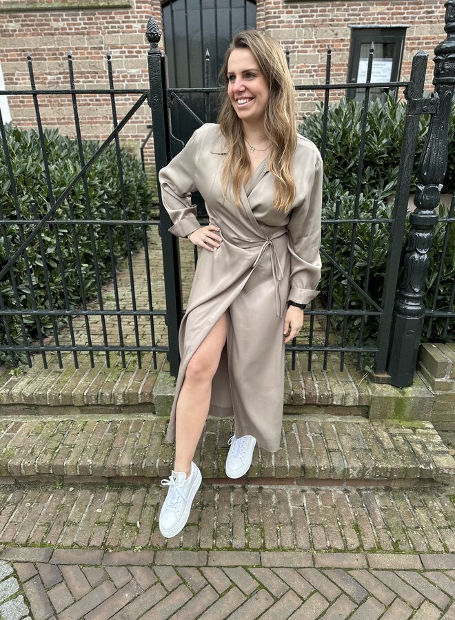 Erina dress - Roasted cashew