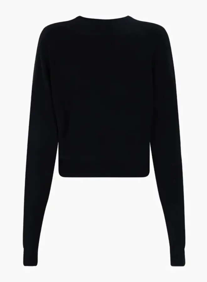 Len knitted pull l/s - Black