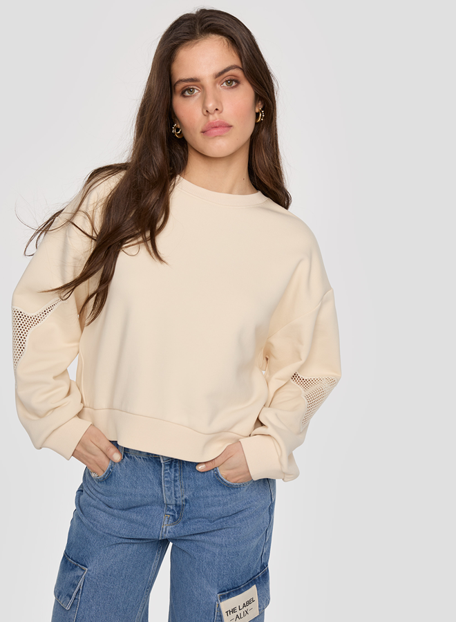 Mesh sweater - Light Ecru