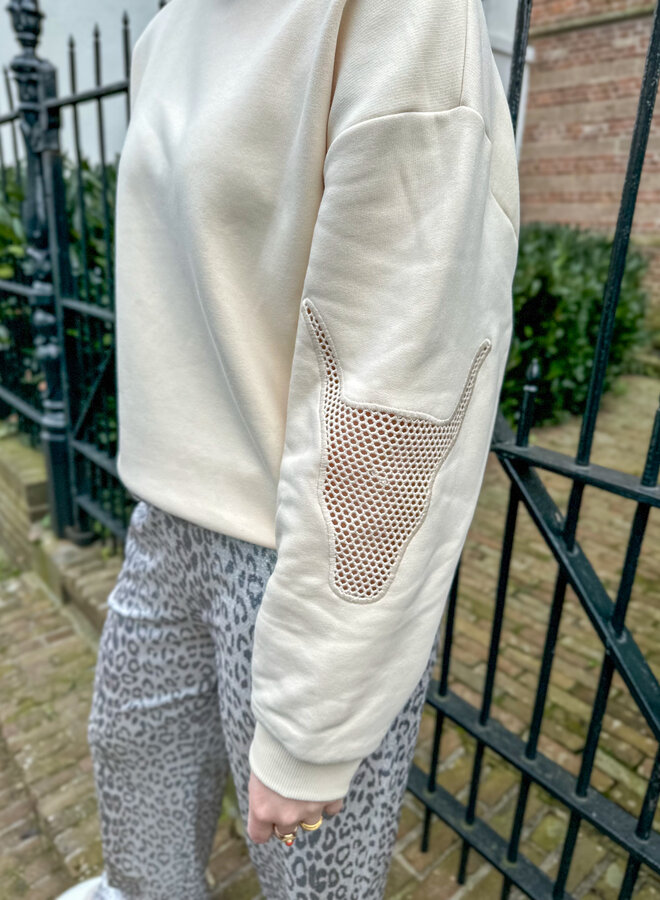 Mesh sweater - Light Ecru