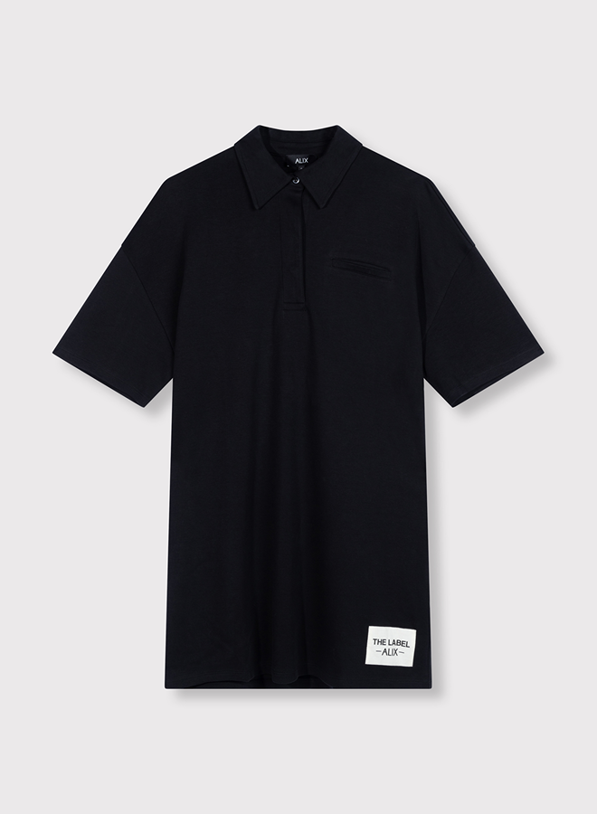 Polo dress - Black