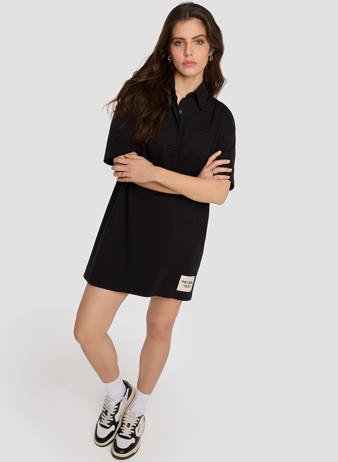 Polo dress - Black