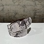 Python Belt Woman - Grey Silver