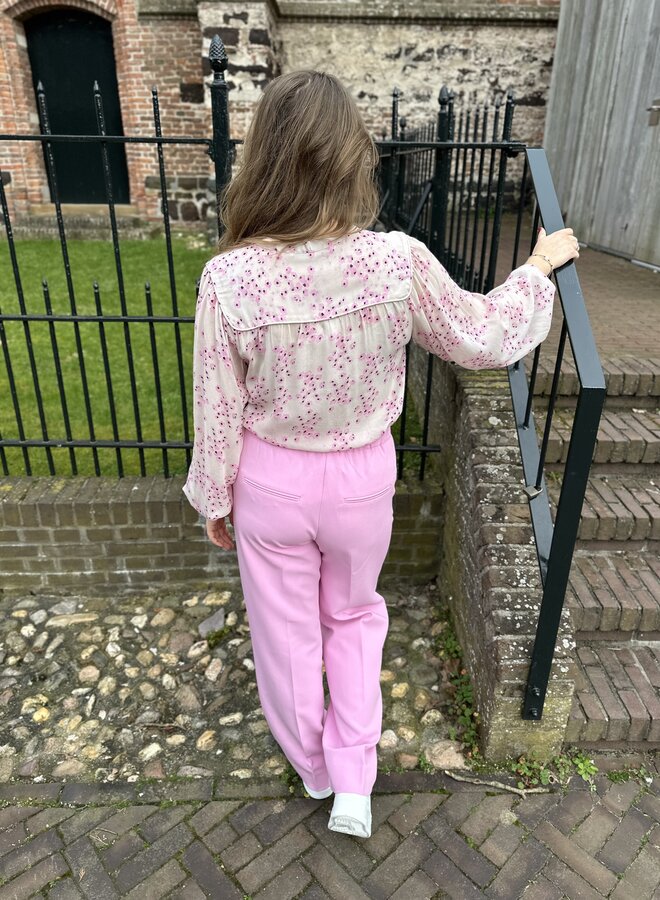 Evie Classic Trousers - Begonia Pink