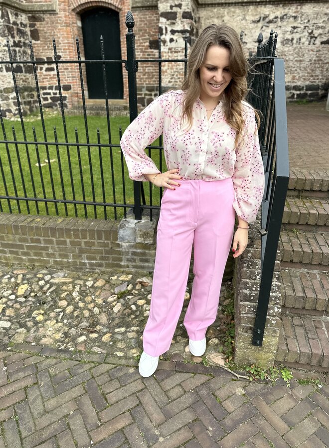 Evie Classic Trousers - Begonia Pink