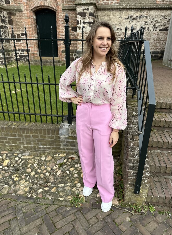 Evie Classic Trousers - Begonia Pink