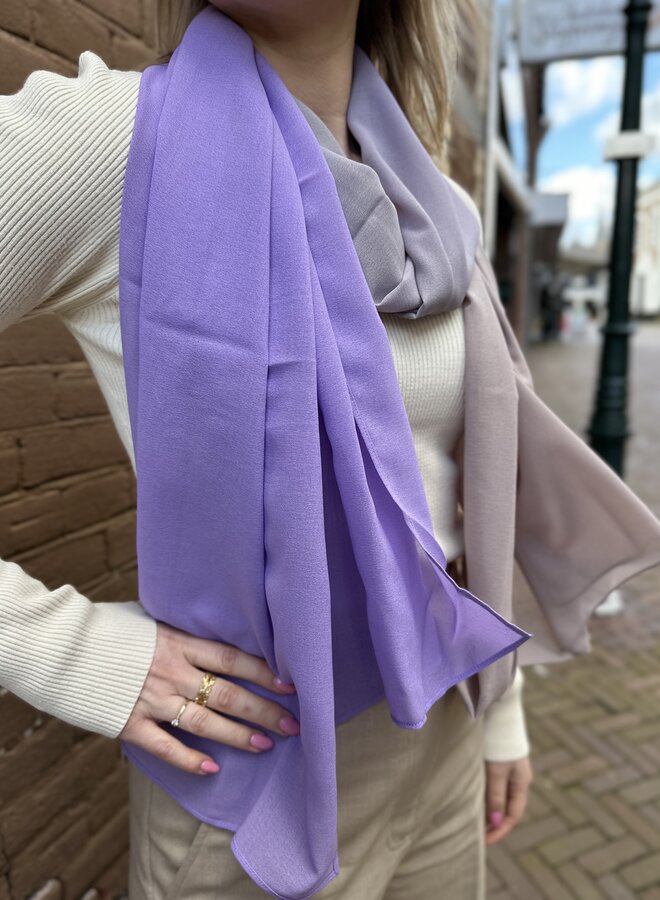 Taro scarf - Soft violet