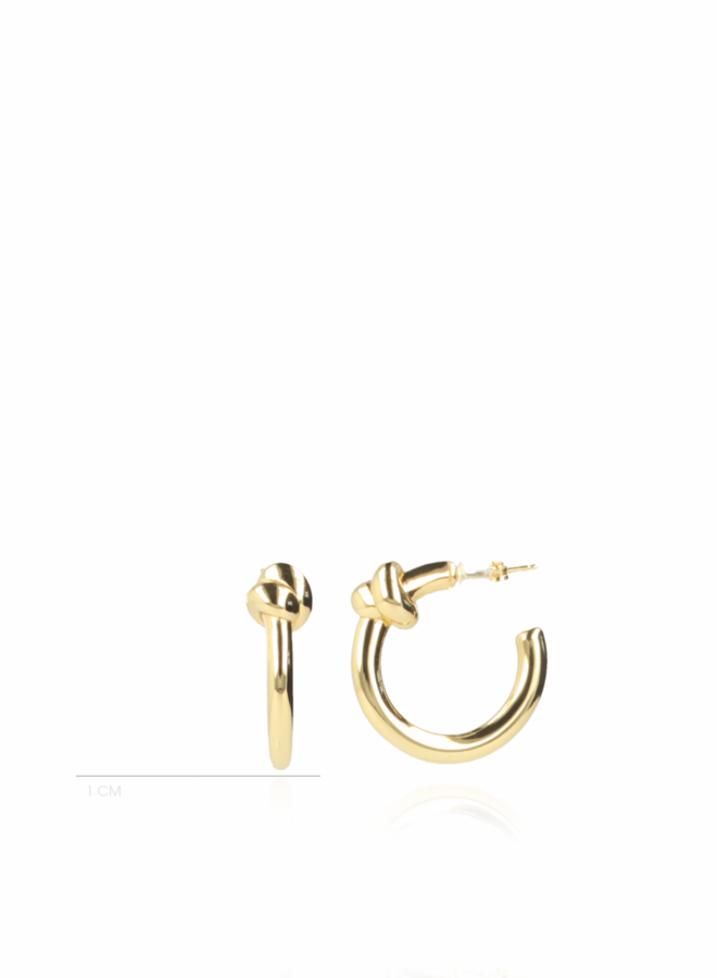 CL Earring Creole Knot M - G