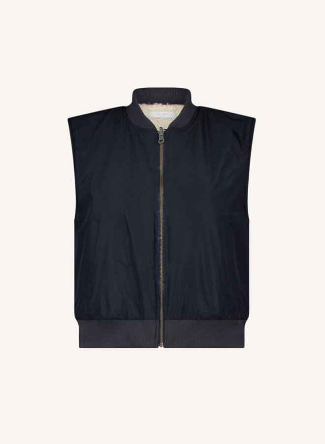 Aleksi sleeveless jacket - Midnight