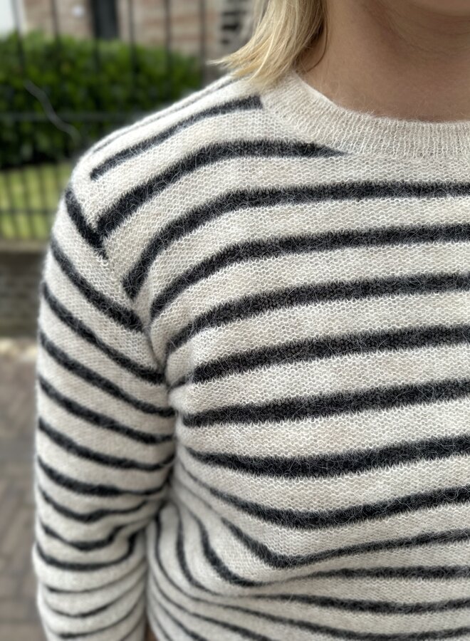 Gwen thin stripe pullover - Sand