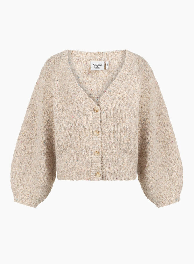 Charlotte Knitted Cardigan l/s - Egg White Melee