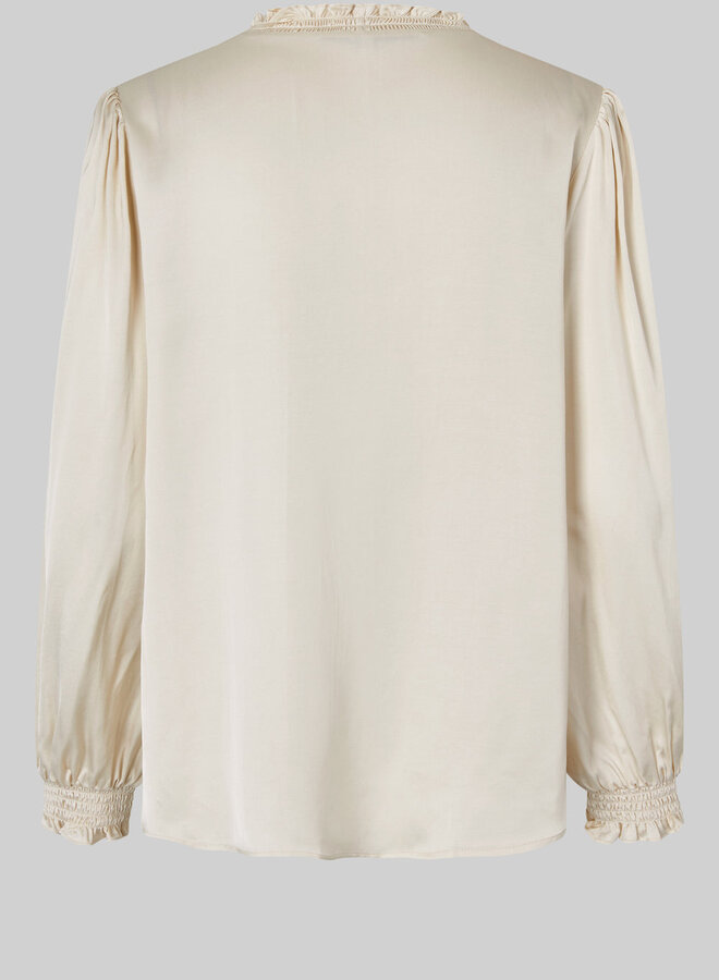 Bardi V-Neck Blouse - Brazilia Sand