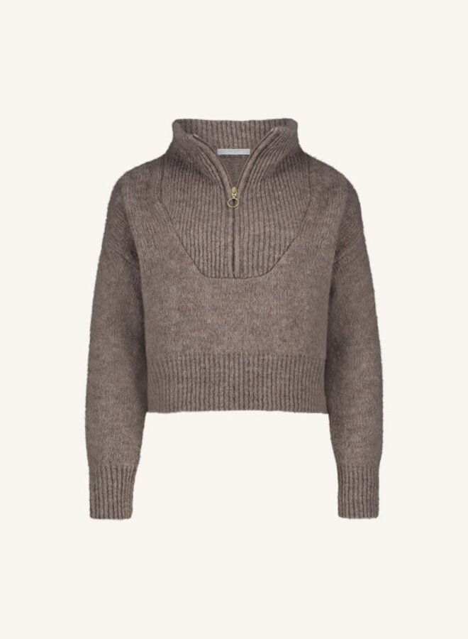 Boxy beau pullover - Biscuit