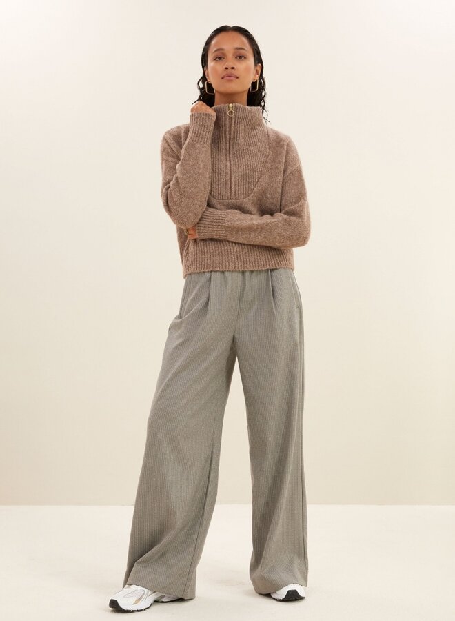 Boxy beau pullover - Biscuit