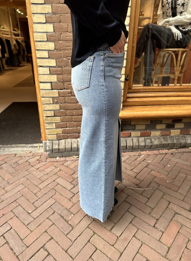 Feral denim maxi skirt - Washed Blue