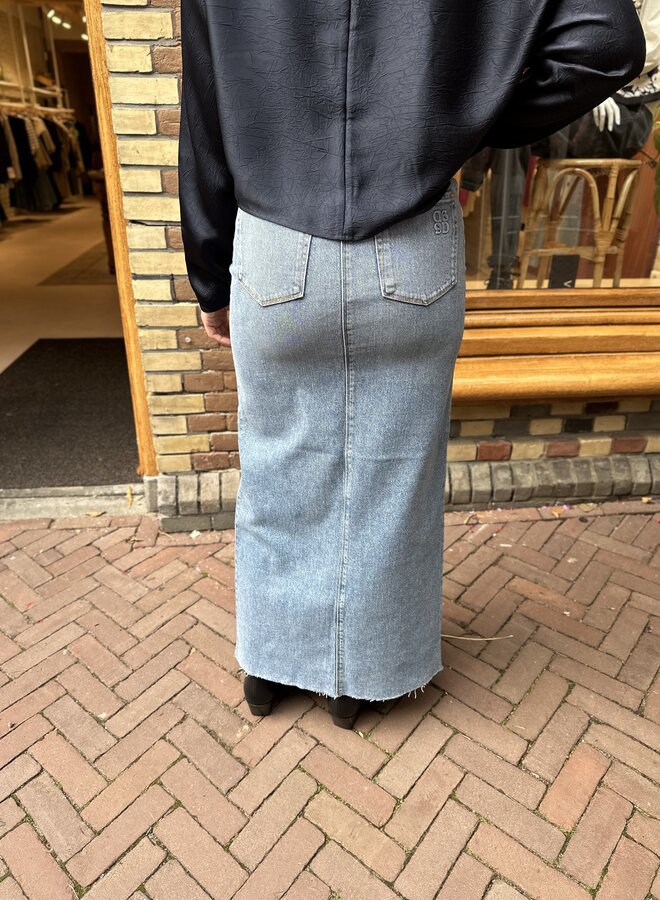 Feral denim maxi skirt - Washed Blue