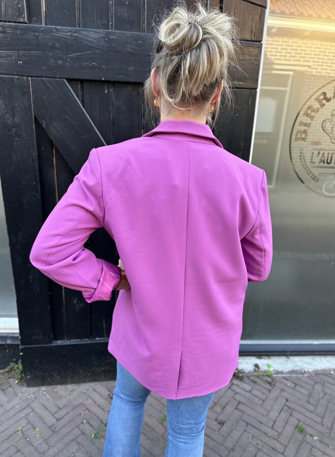 Mimmi Uni Single Breasted Blazer - Violet Pink