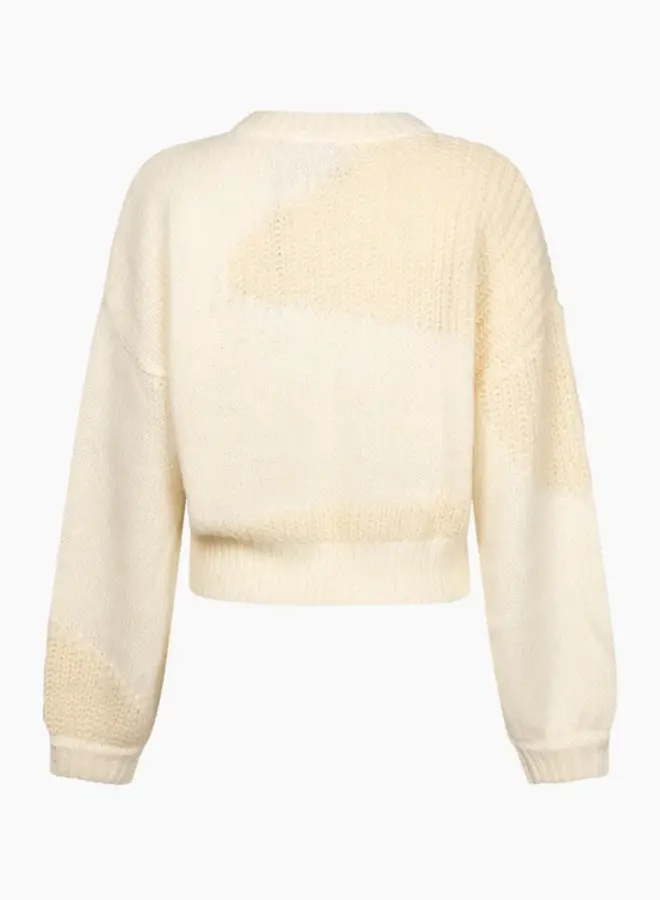 Cassy knitted pull l/s - Egg White