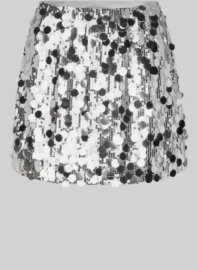 Audra Short Skirt - Silver