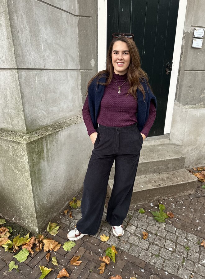 Odin cord pants - Midnight