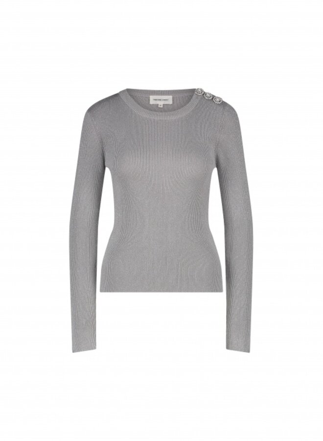 Lollipop Long Sleeve Pullover - Silver