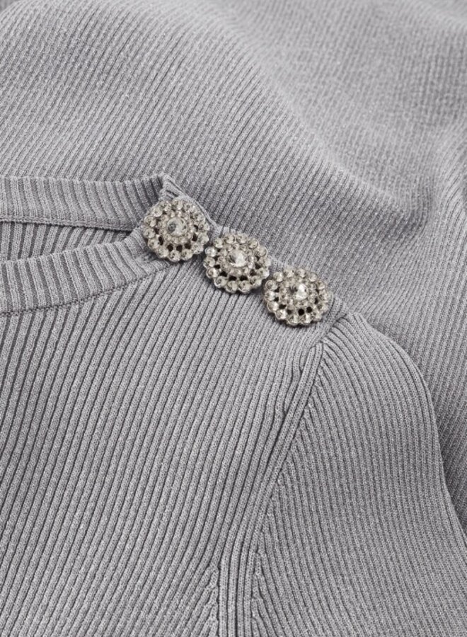 Lollipop Long Sleeve Pullover - Silver