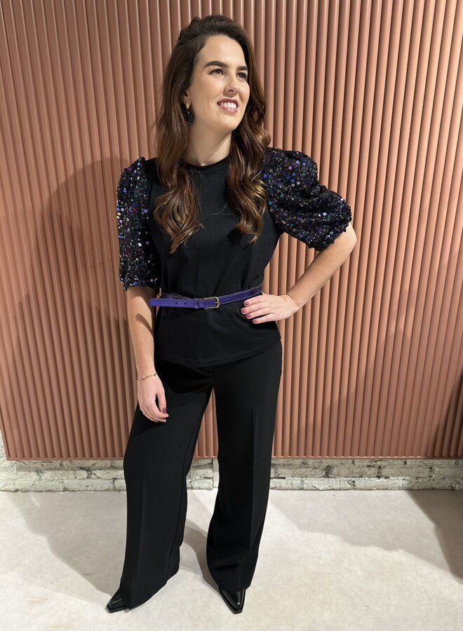 Alain straight leg pants - Raven