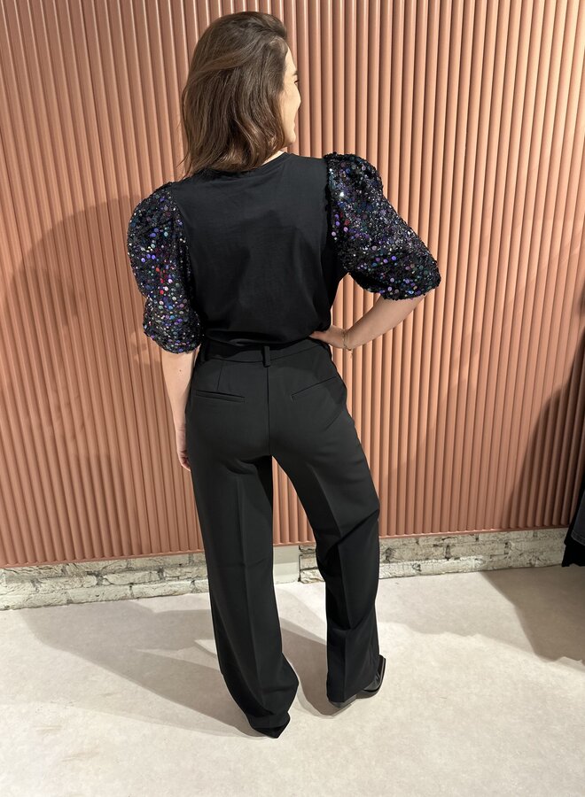 Alain straight leg pants - Raven