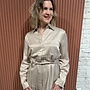 Joni belted oversized shirt - Timeless Taupe