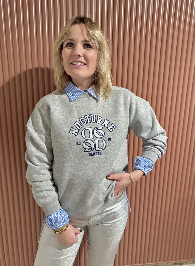 Nocturne long sweater - Heather Grey