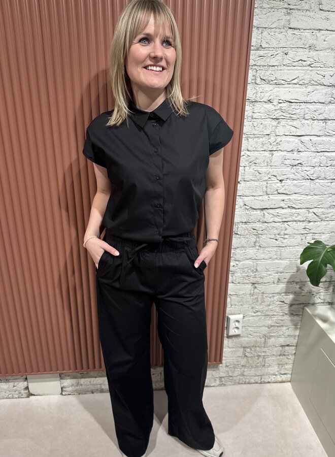 Benji poplin pants | Black