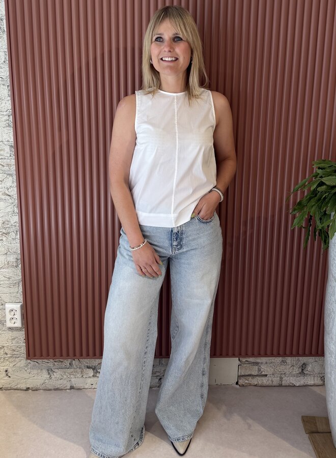 Sanna Bow Top | White