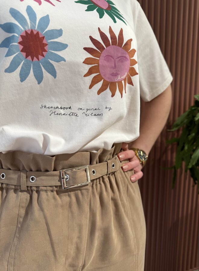 Tyler belted adjustable pants | Spiced Camel