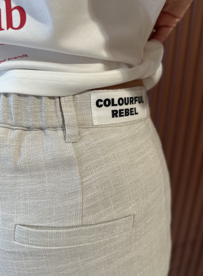 Rus Structure Pintuck Straight Pants | Beige