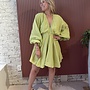 Luna Puff Dress | Olive Green