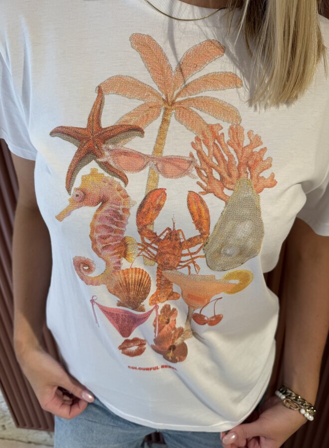 Beach Items Loosefit Tee | Standard White