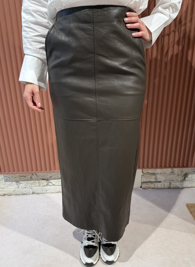 Gitt Floor Skirt | Dark Brown