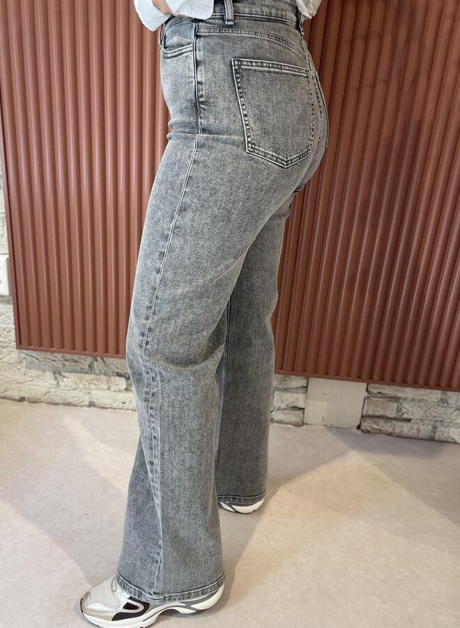 Lina pants | Grey denim