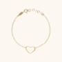 Lott. Bracelet Heart Open | Gold