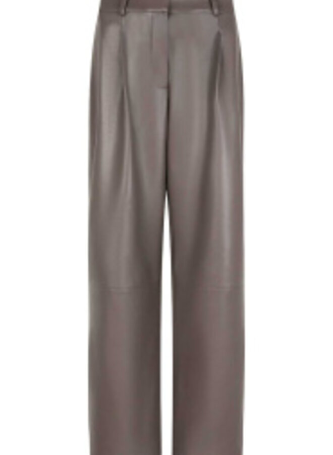 Jules Faux Leather Pants | Antique Grey