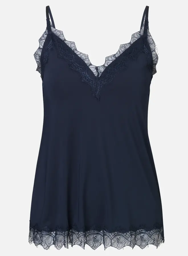 Billie Strap Lace Top - Dark Blue