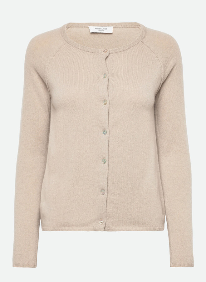 Wool & Cashmere Cardigan - Silver Lining