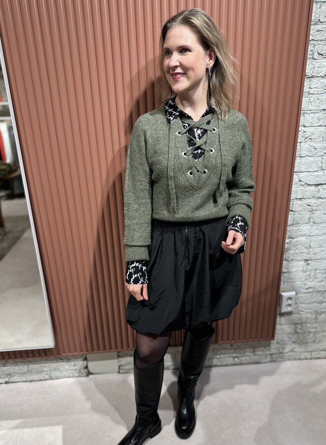 Liseth Pullover | Olive Melange