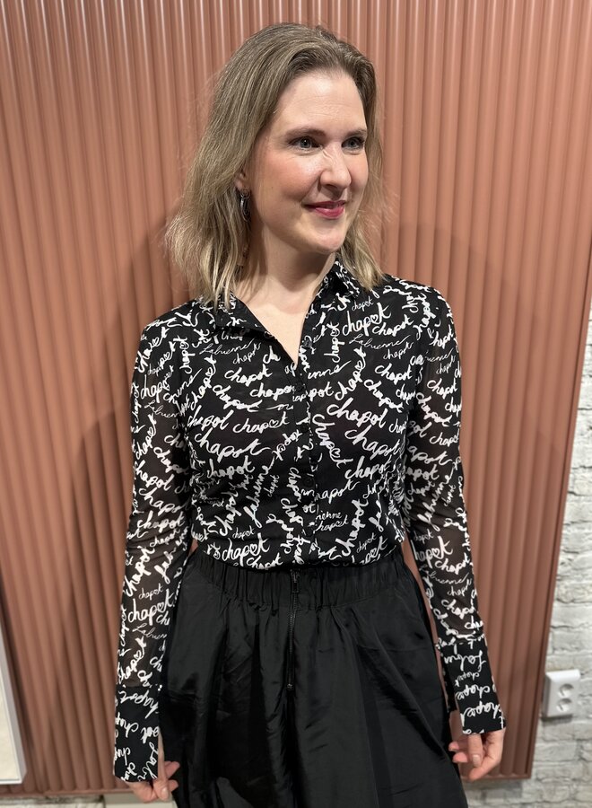 Kevis Blouse | Black/White