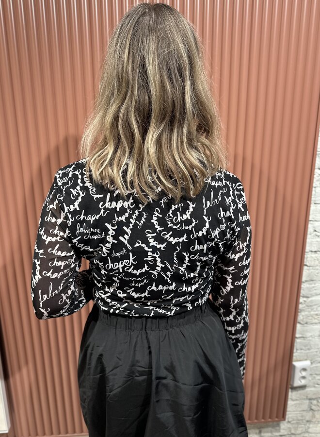 Kevis Blouse | Black/White