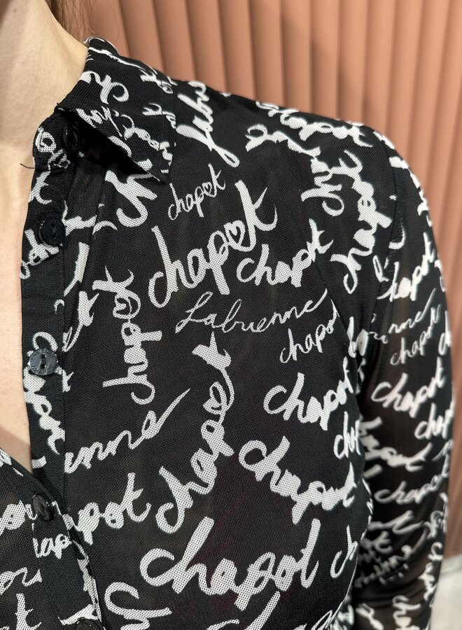Kevis Blouse | Black/White