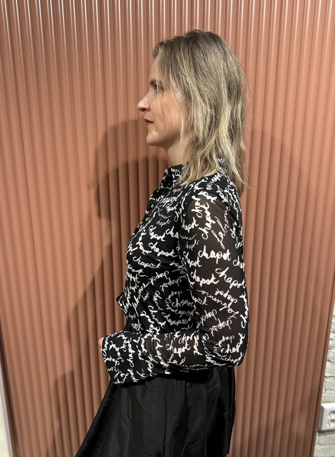 Kevis Blouse | Black/White