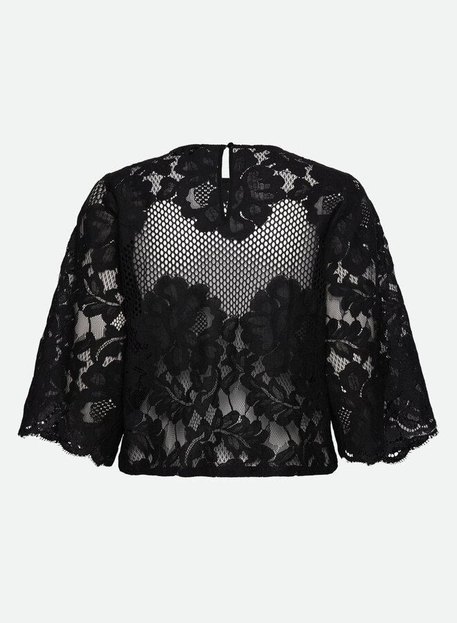 Havana 3/4 Blouse | Black
